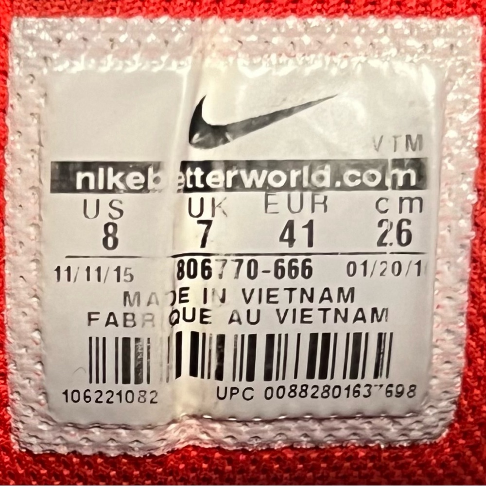 Nike Air Max Excellerate 4 University Triple Red
Dynasty Running Shoes Size 8 - Picture 10 of 10